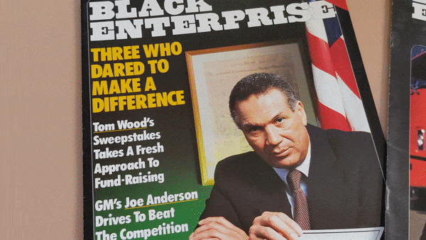 Tom Wood on the cover of Black Enterprise Magazine