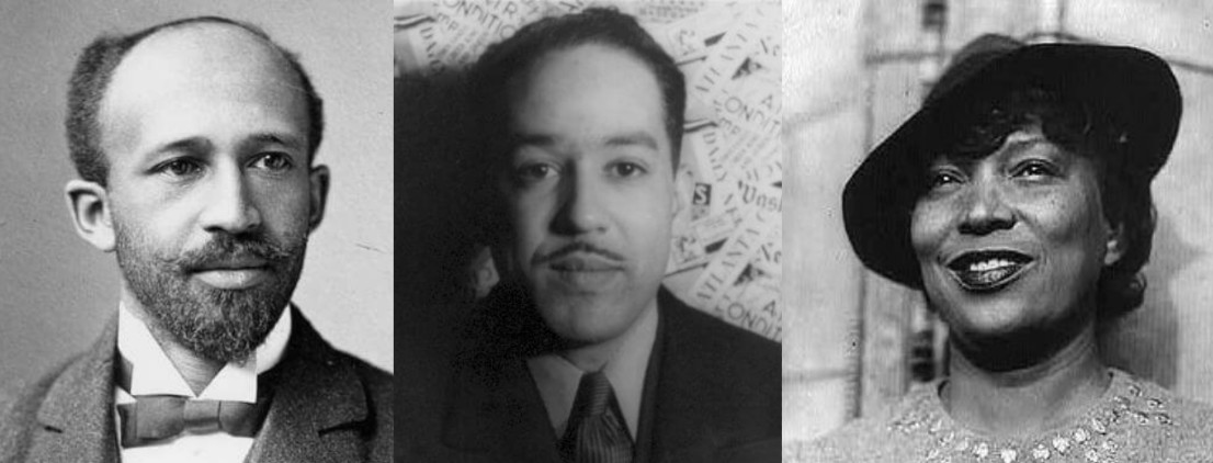 Langston Hughes, Zora Neale Hurston and W.E.B. Du Bois photo