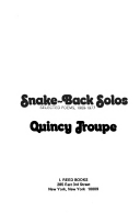 Snake-back solos: selected poems, 1969-1977