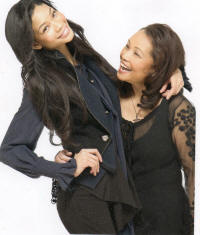 China Robinson with her daughter Chantel