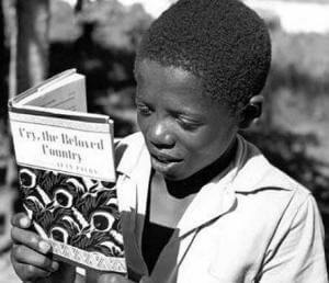 A Boy Reading, "Cry, the Beloved Country" by Alan Paton 