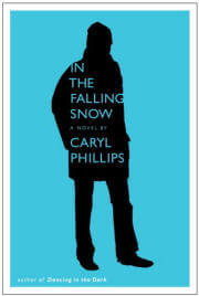 in the falling snow