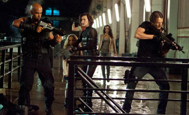 Milla Jovovich and Boris Kodjoe