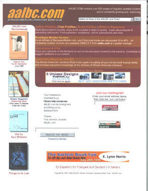 Website homepage May 1999
