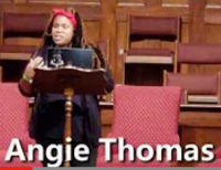 Bestseller author, Angie Thomas.
