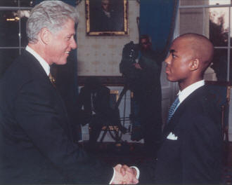 Gray with President Clinton