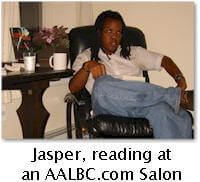 Kenji Jasper at an AALBC.com Brownstone Reading