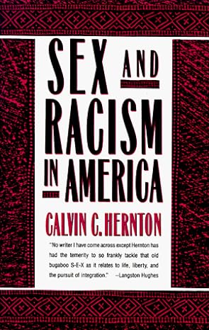 Book Cover Sex and Racism in America (Anchor Books) by Calvin C. Hernton