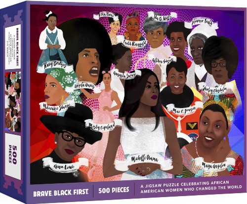 Book Cover Brave. Black. First. Puzzle: A Jigsaw Puzzle and Poster Celebrating African American Women Who Changed the World by Cheryl Willis Hudson