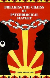 Book Cover Image of Breaking the Chains of Psychological Slavery by Na’im Akbar