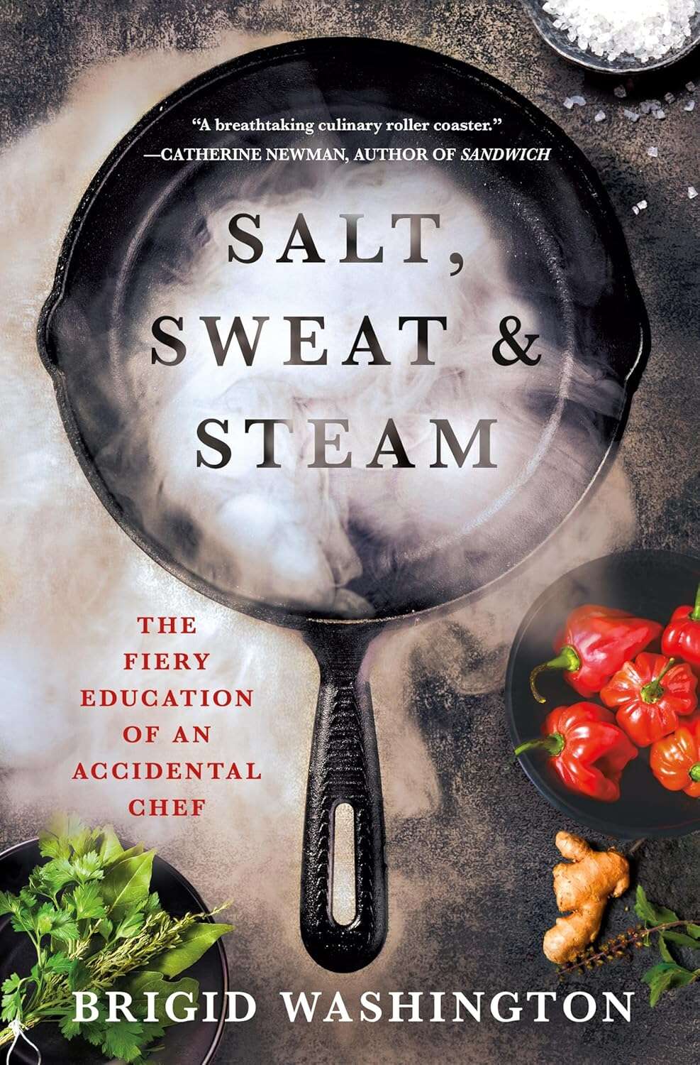 Book Cover of Salt, Sweat & Steam: The Fiery Education of an Accidental Chef