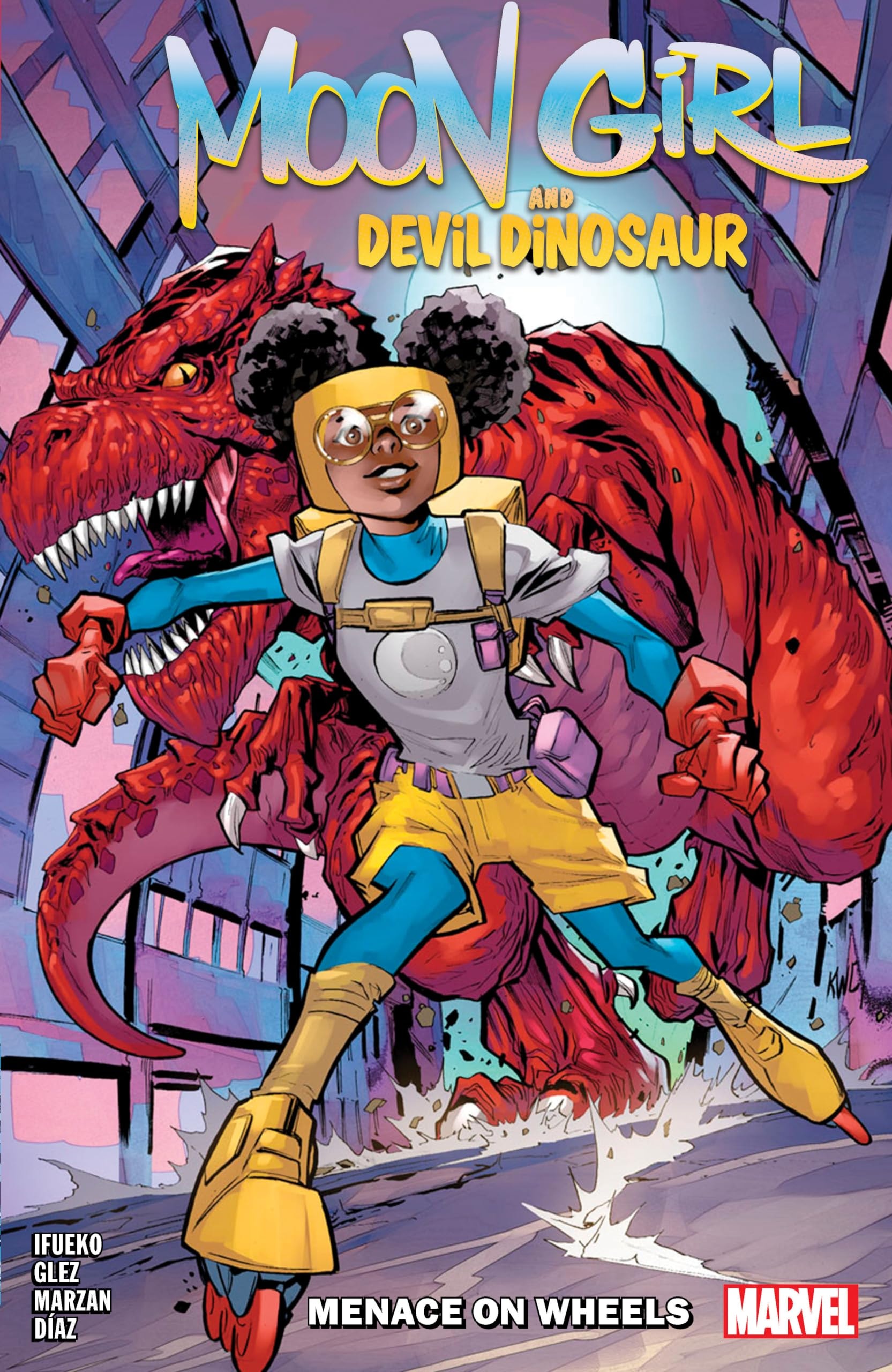 Book Cover Moon Girl and Devil Dinosaur: Menace on Wheels by Jordan Ifueko