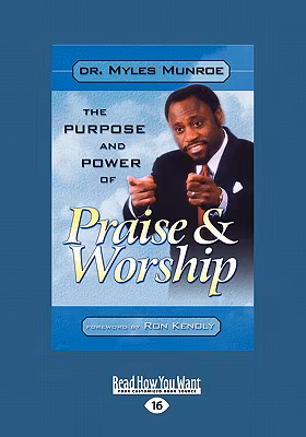 Cover: Purpose and Power of Praise and Worship