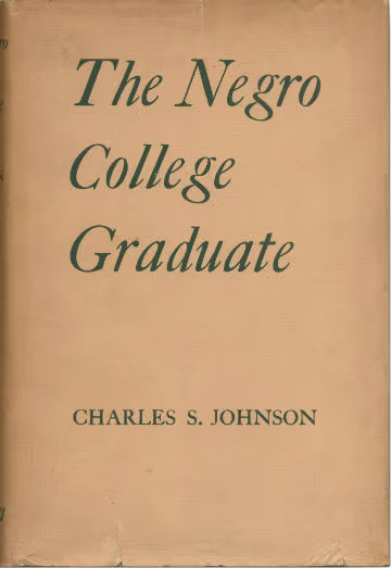 Cover: The Negro College Graduate