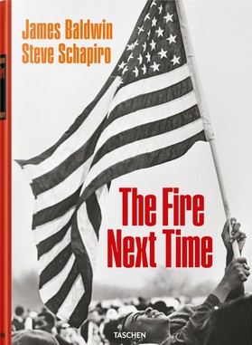 Book Cover James Baldwin. Steve Schapiro. the Fire Next Time by James Baldwin