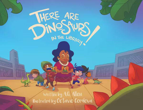 Cover of There Are Dinosaurs in the Library!