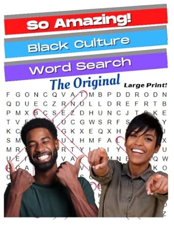 Book Cover So Amazing! Black Culture Word Search by Denise Rochelle Myhand and Jamah Myhand