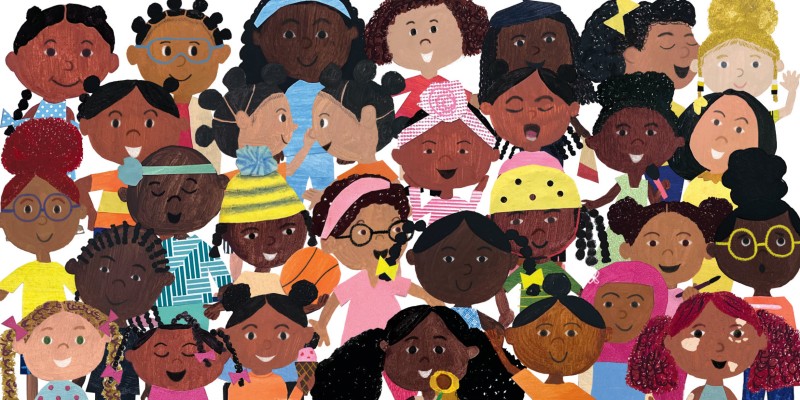 Image from the book Black Girls Illustrated by Erika Lynne Jones
