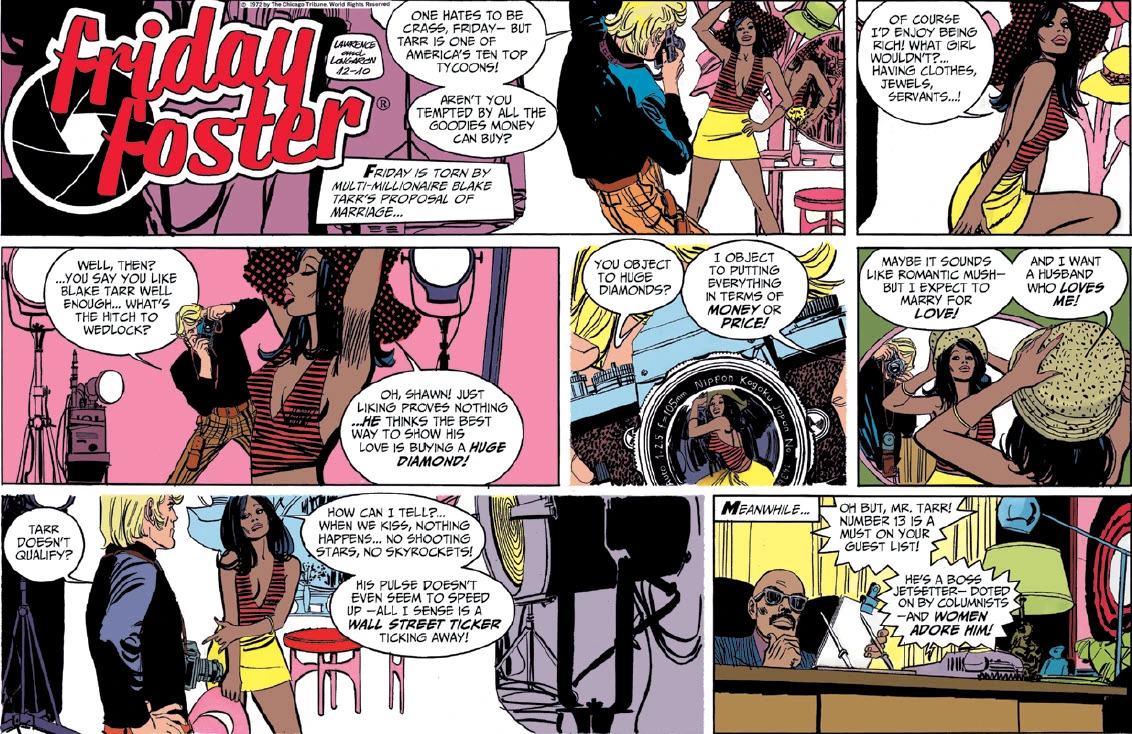 Image from the Friday Foster comic strip