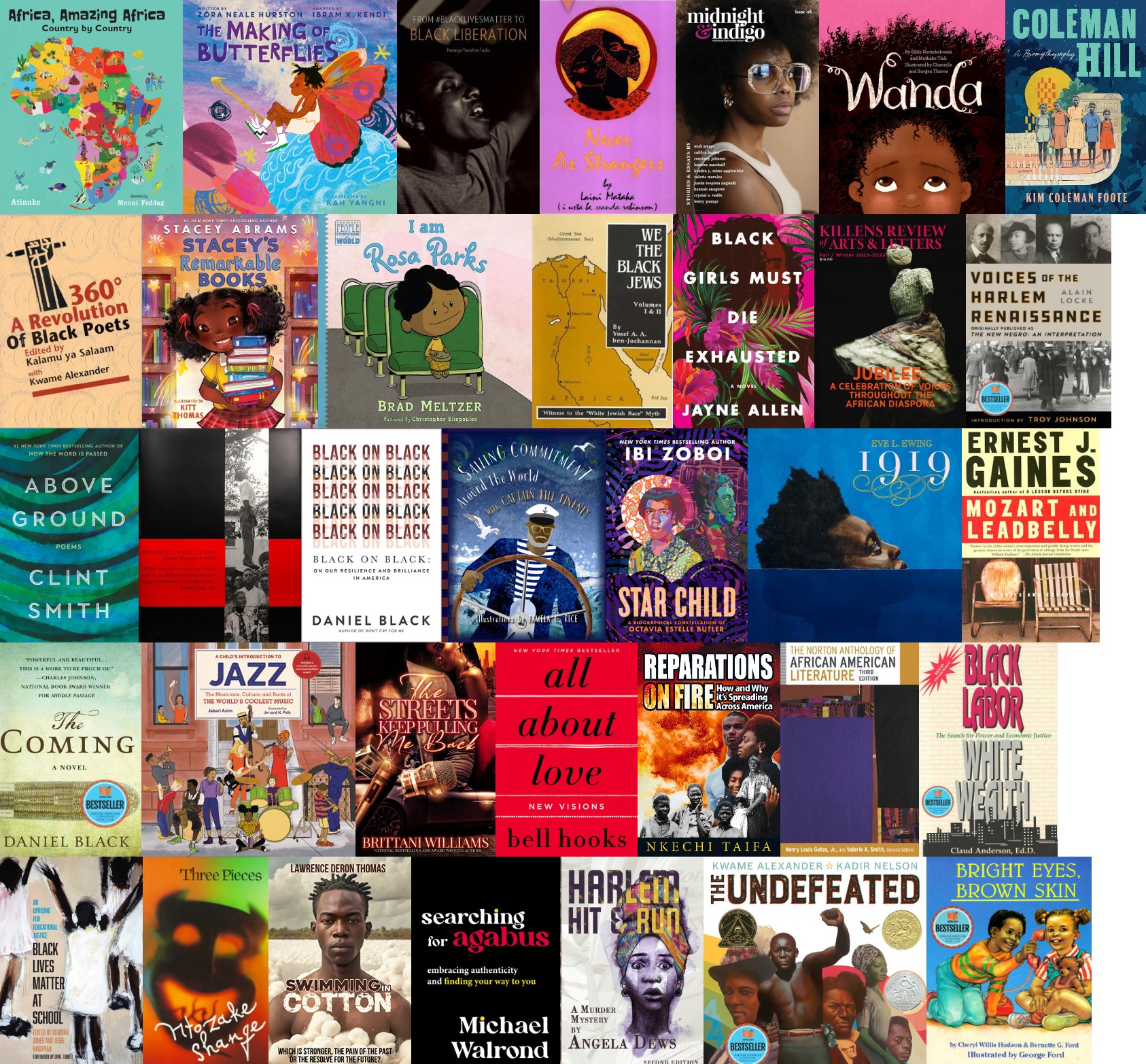Bestselling Books by, or About, Black People for the Period March/April