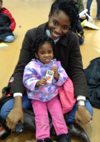 Attendees at the African American Children;s book fair