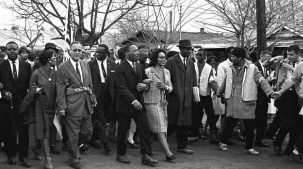 Dr.King Leading a March