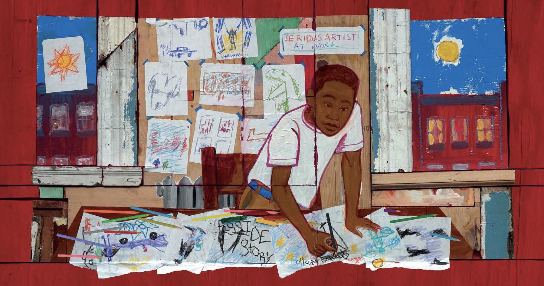 Sample Image from Radiant Child: The Story of Young Artist Jean-Michel Basquiat by Javaka Steptoe