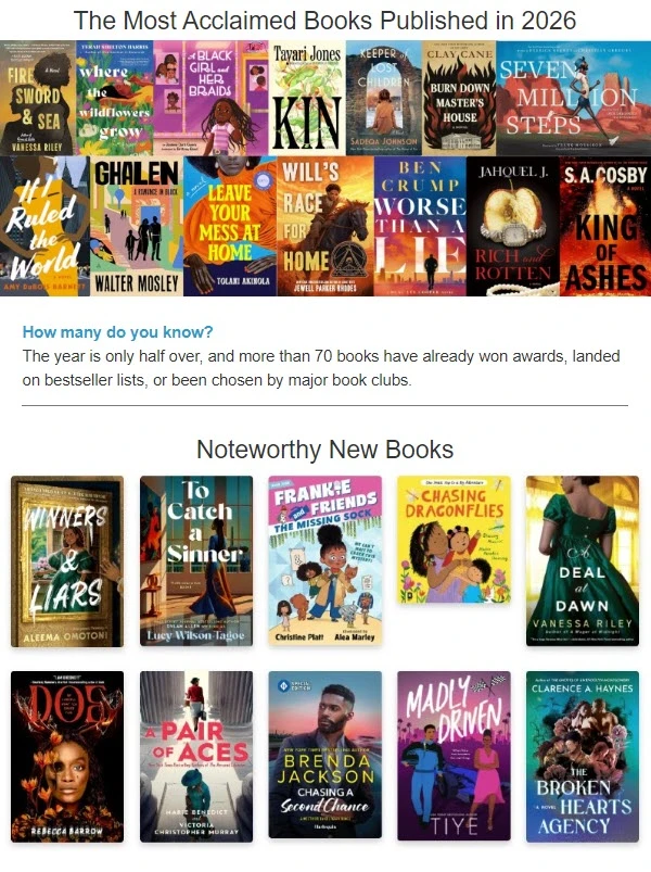 Cover Thumbnail for The Most Acclaimed Books Published in 2026
