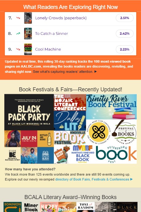 Cover Thumbnail for Real-Time Book Rankings, Literary Awards, Festivals & More