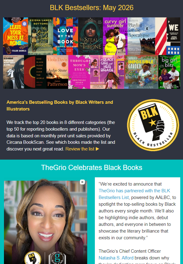 BLK Bestsellers: America’s Top Books by Black Writers — May 2026