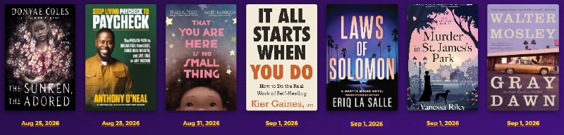 Banner showing Books by Black Authors Coming Out Soon