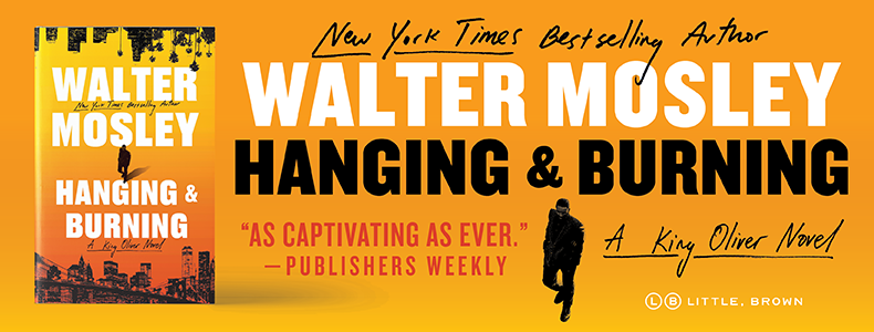 a book cover with a man walking in front of it