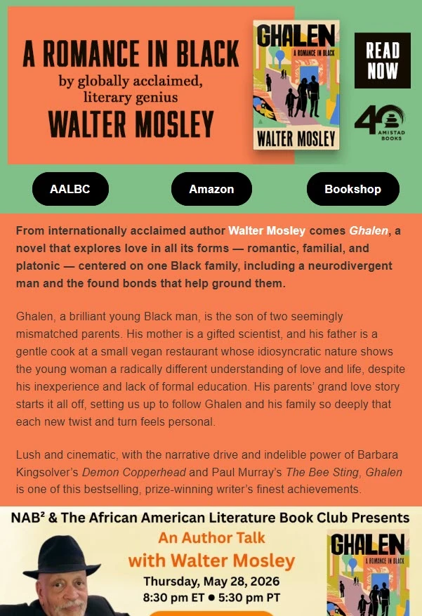 Romance in Black from Walter Mosley!