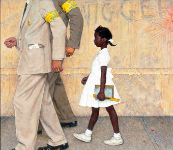 Ruby Bridges - Rockwell painting