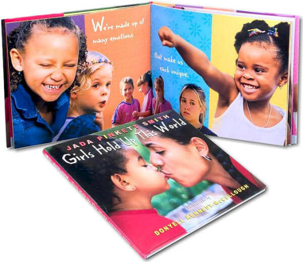 Click to buy Jada's children's book Girls Hold Up the World