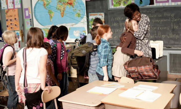 Classroom scene from won't back down