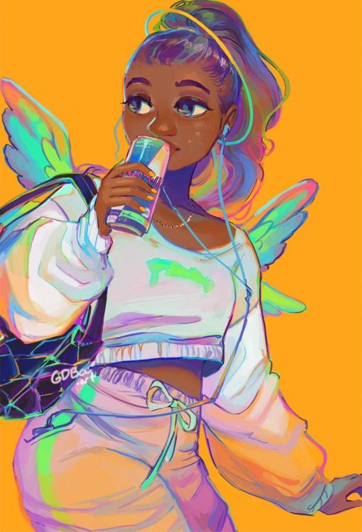 angel drinking redbull by gdbee.jpg