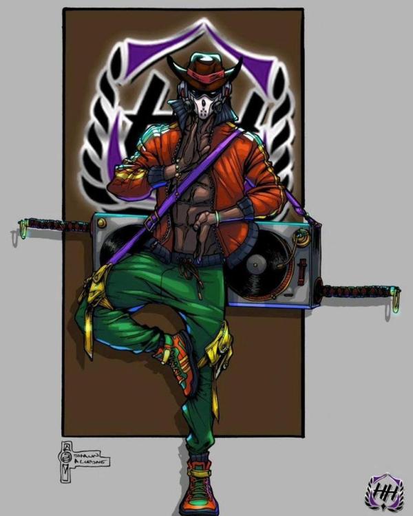 dj ninja character design by shawn alleyne for heritagehiphop colors by thedadodesign.jpg
