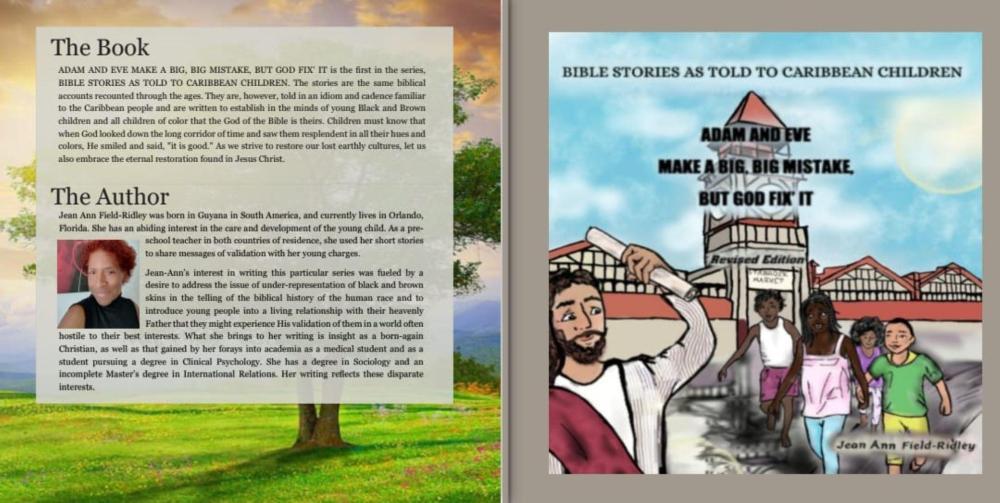 BOOK REVIEW: ADAM AND EVE MAKE A BIG, BIG MISTAKE BUT GOD FIX' IT from Jean Ann Field-Ridley