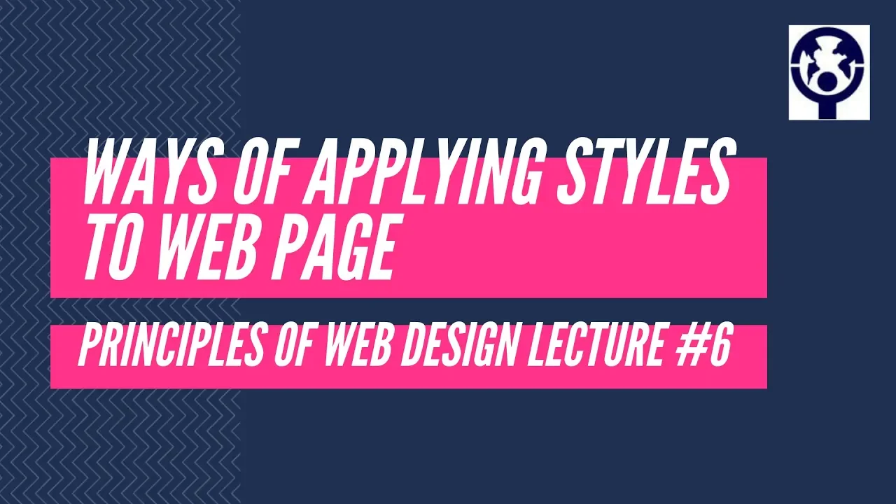 6 - Ways of Applying Styles to Web Page